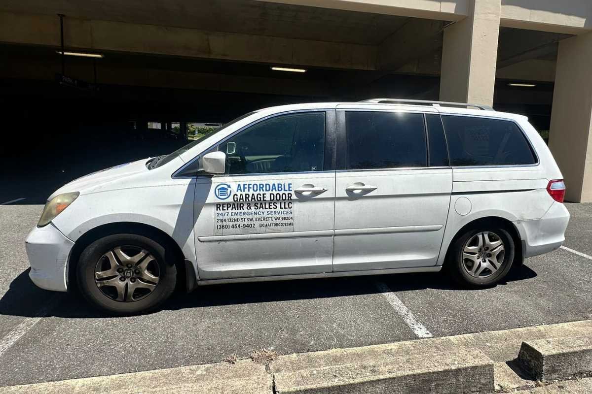 Garage Door Service Van