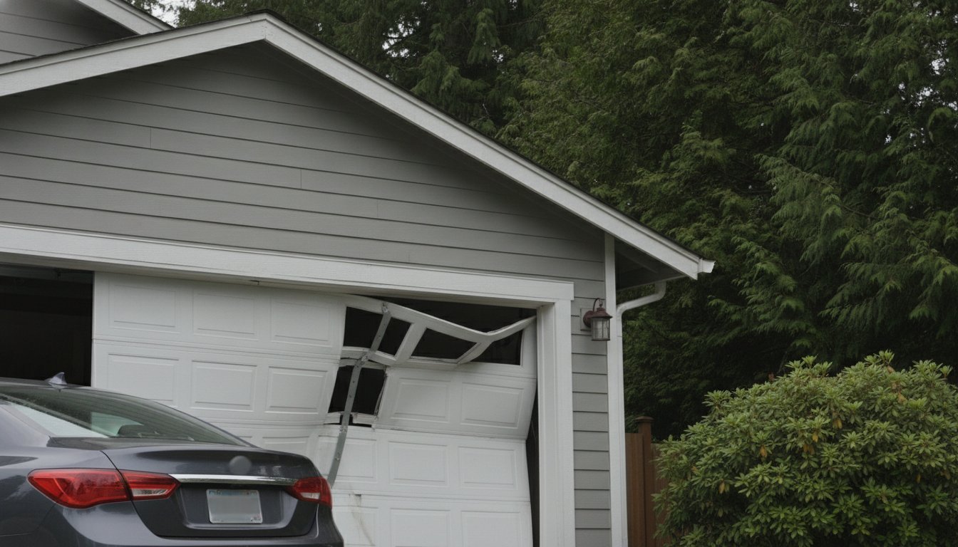 Garage Door Hit by Car? Your 2026 Guide to Repair, Safety, and Costs
