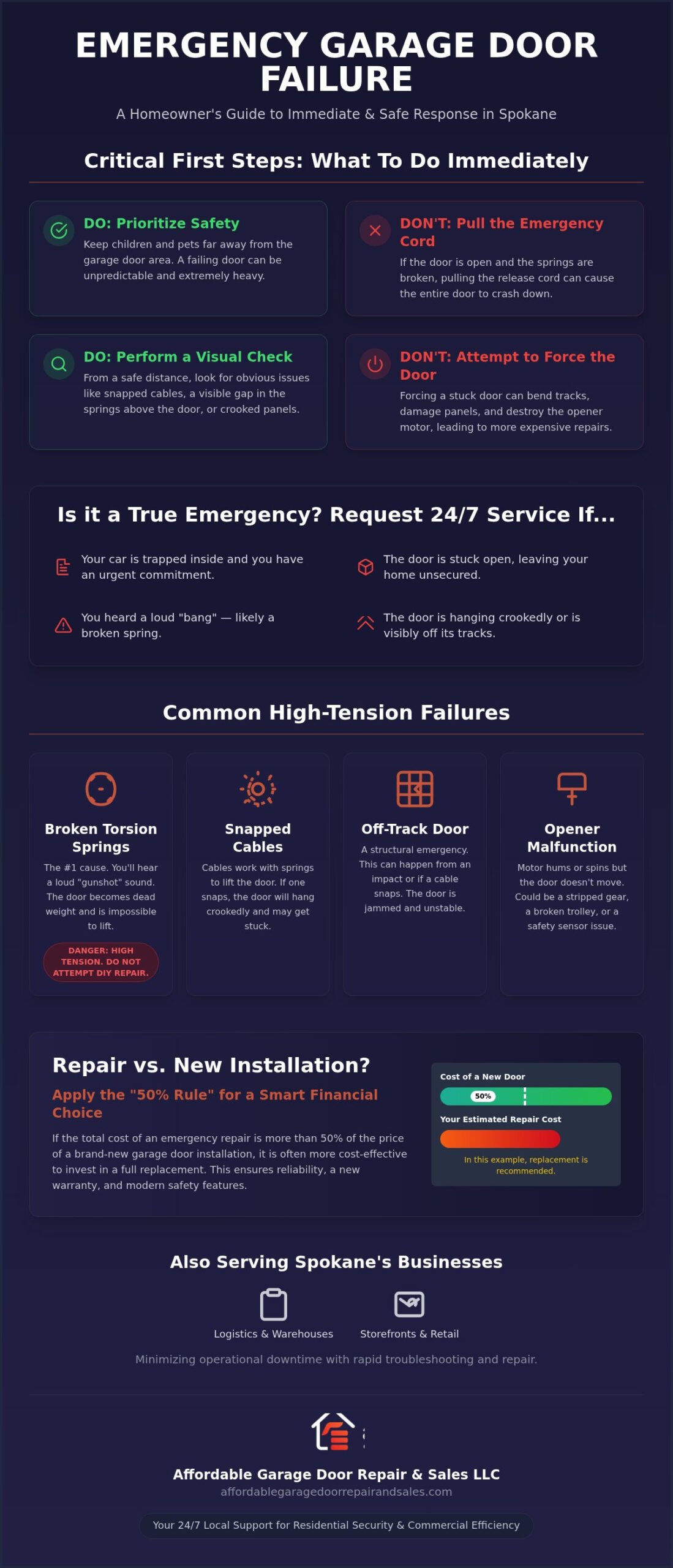 24/7 Emergency Garage Door Repair in Spokane: Fast & Reliable Solutions